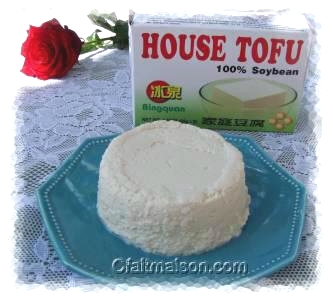 House tofu démoulé un jour après.