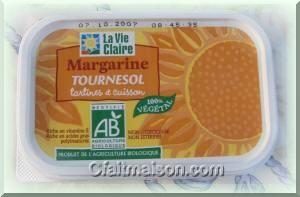 Margarine végétale non hydrogénée