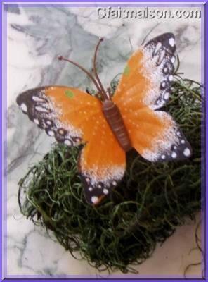 Papillon en tissu.