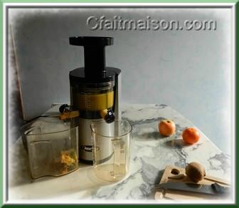 Extraction de jus de fruits avec l'Hurom Omega VSJ.