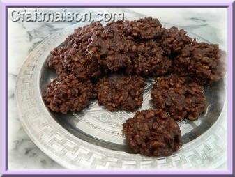 Cookies chocolatés au riz soufflé (ou boules, ou tranches).