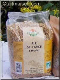 Paquet de graines de blé de force bio