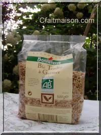 Paquet de graines de blé tendre bio