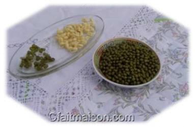 graines de soja, germes et peaux spares