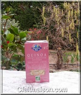 Paquet de graines de quinoa blanc bio