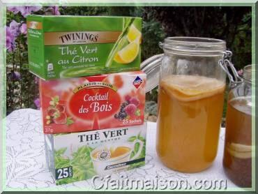 De nouveaux arômes pour la boisson kombucha : infusion de fruits, thé vert au citron ou à la menthe
