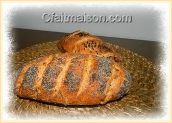 Petits pains allongés au lait d'amandes selon la méthode du pain artisanal en 5 minutes par jour.