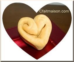 Petit pain en forme de coeur