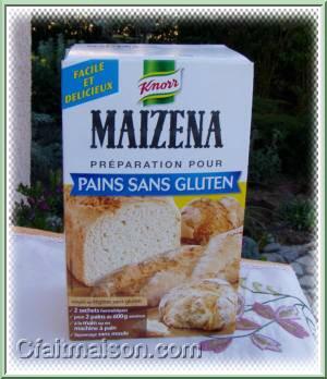 préparation pour pains sans gluten de la marque Maïzena.