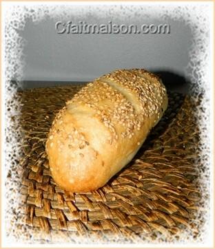 Petit pain sans gluten au mix Shr allong.