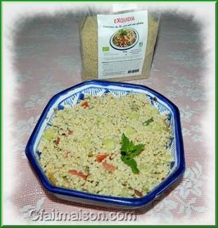 Taboul de riz complet prcuit BIO sans gluten et sans allergnes.
