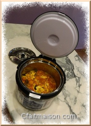 Curry aux raisins au thermal cooker Narita.
