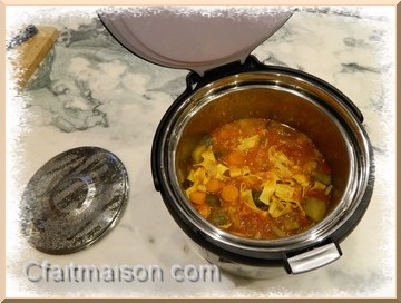 Curry aux raisins au thermal cooker.