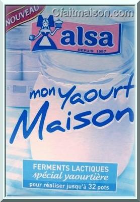 Un sachet de ferments pour yaourts Alsa